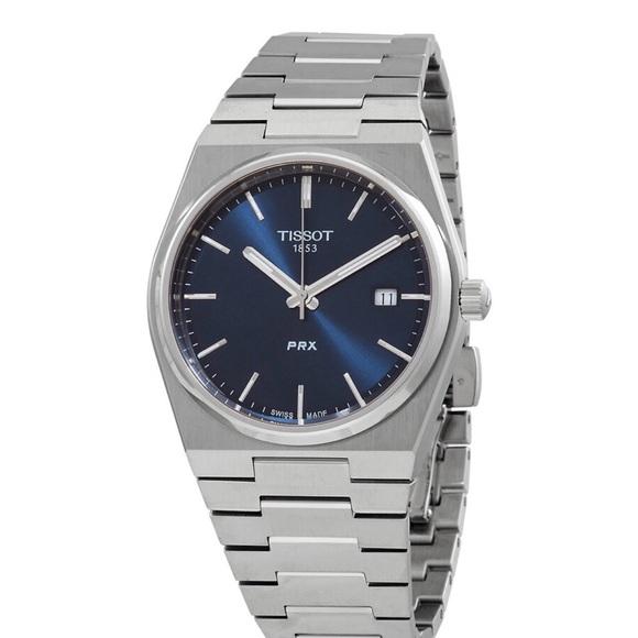 Tissot Other - Tissot PRX Blue and Silver Watch